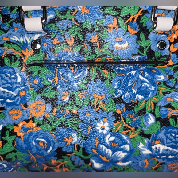 Coach Sierra Mini Rose Meadow Blue Floral Satchel - Picture 11 of 12
